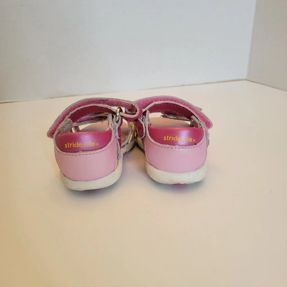 Life Stride Pink Floral Sandals - Size 4